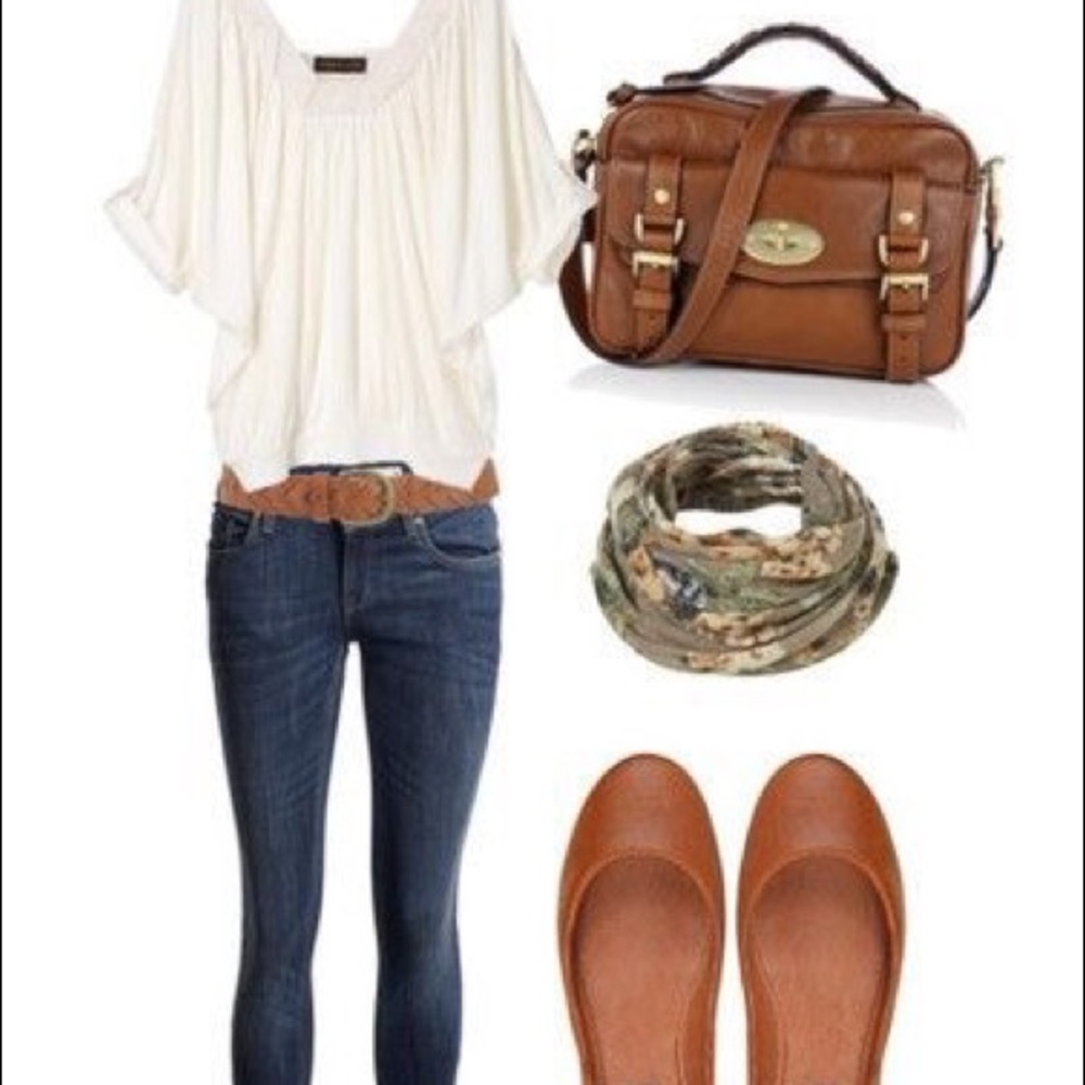 💕Cognac flats💕